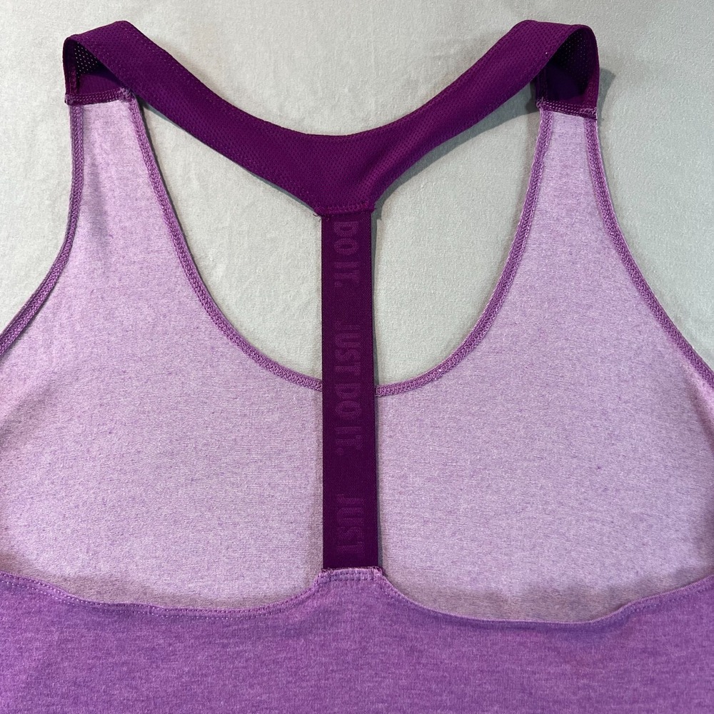 Nike Dri-FIT Women's Racerback Tank Top Purple Sleeveless Athletic Shirt Size‎ M - Picture 3 of 6